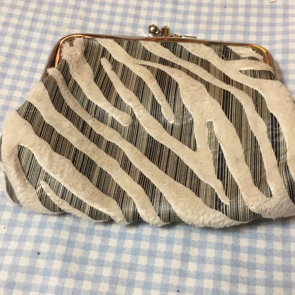 Zebra leather wallet